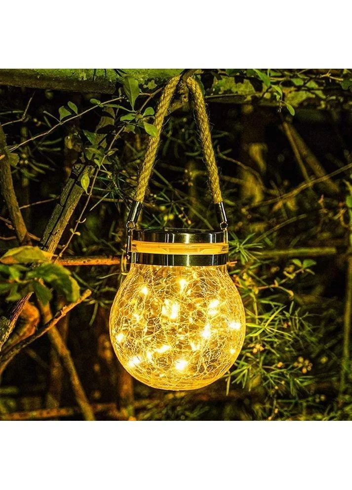 Садовий ліхтар RIAS Solar Glass Light 10500 на сонячній батареї Теплий Білий (3_08116) No Brand (395879528)