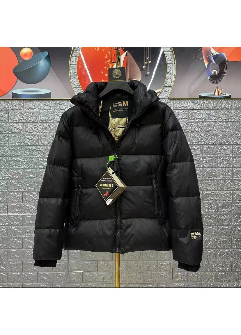 Черный зимний Пуховик No Brand