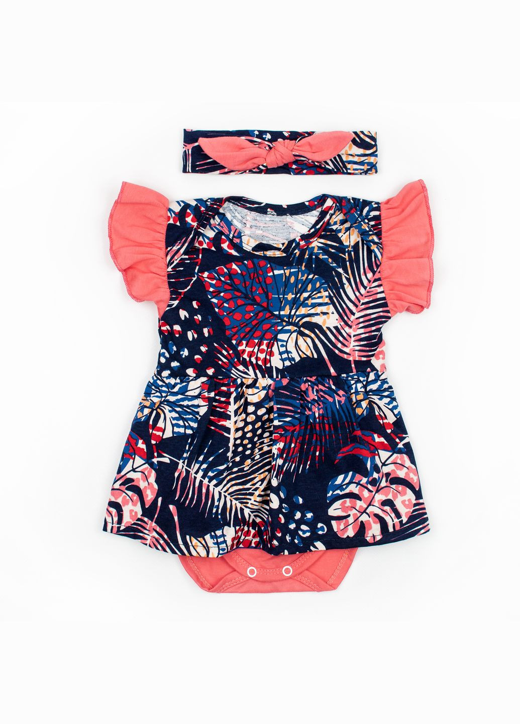 Боди-платье с повязкой Monstera Темно-синий dexter's (295689426)