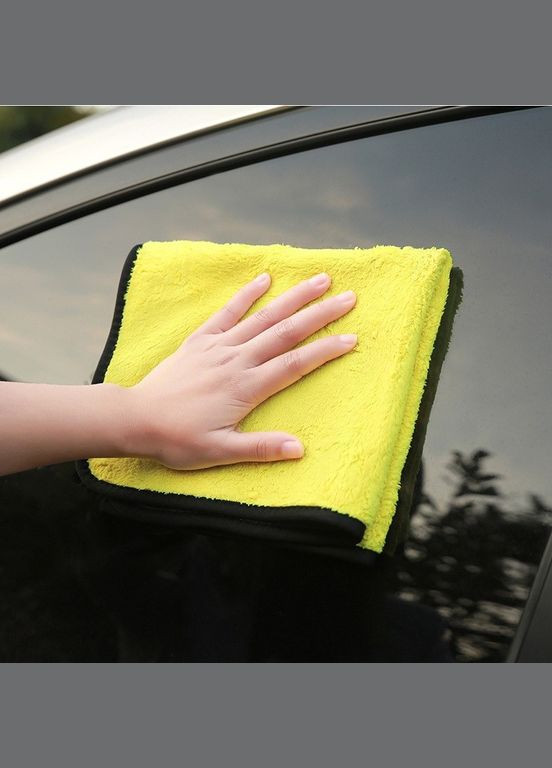 Авторушник (автомобільна мікрофібра) двосторонній універсальний 40х30 см (24050524) Bluefield (317297429)