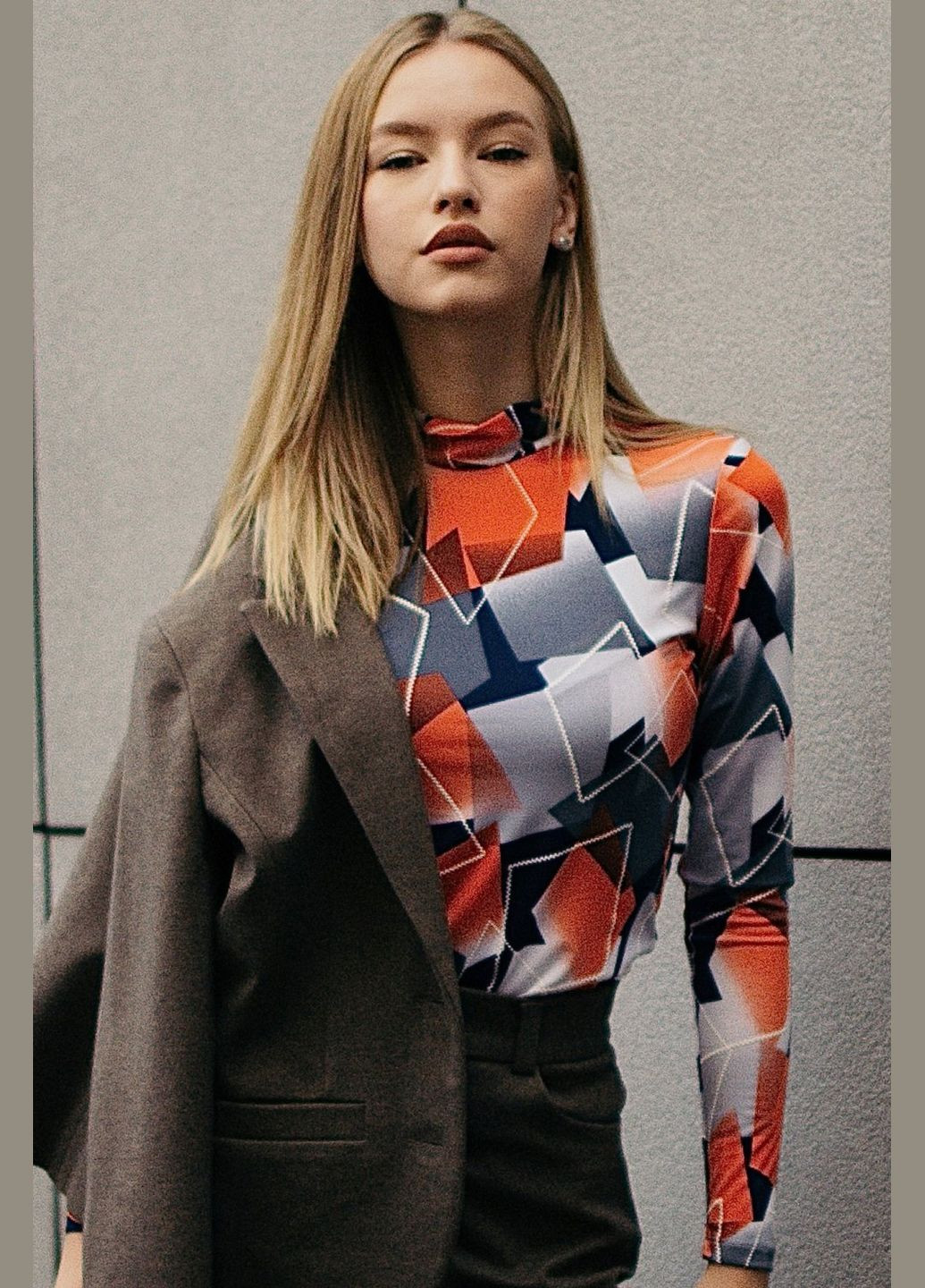 Жіноча водолазка з абстрактним малюнком (ll49876510) LadyLike (333341306)