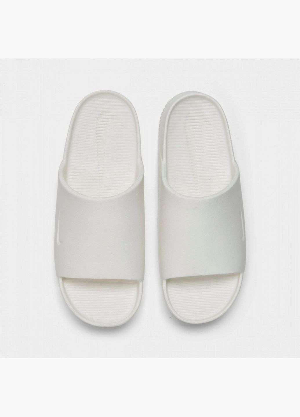 Белые мужские тапочки calm slide sandals white fd4116-100 Nike