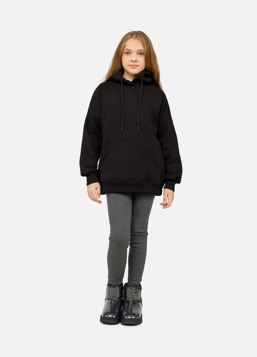Худі для дівчинки колір чорний CB-00261370 Yuki (316136517)