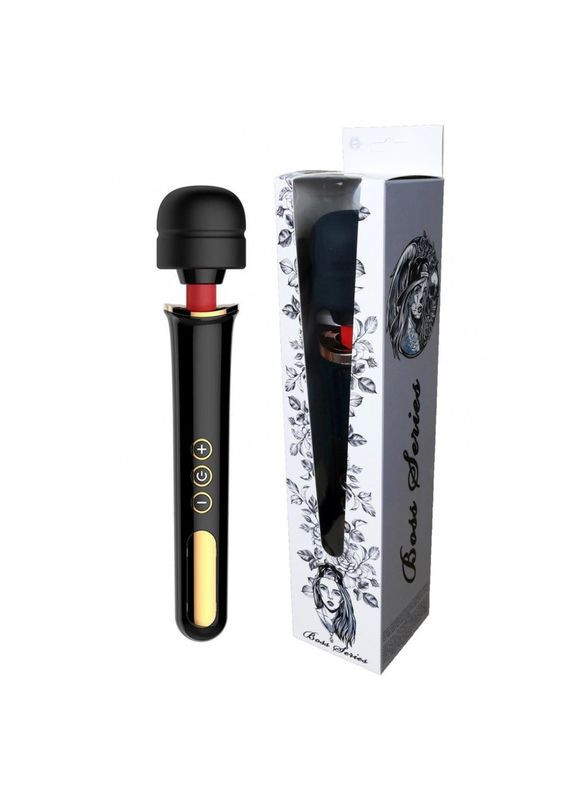 Вібратормікрофон чорний Massager Super Powerful USB 10 Function Boss Series (292117975)