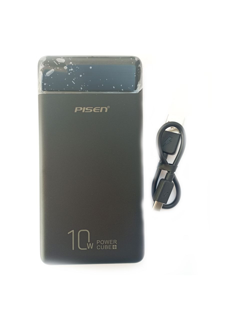 Повербанк Power Bank Cube + 10000 мАч (Black) Pisen (322864326)