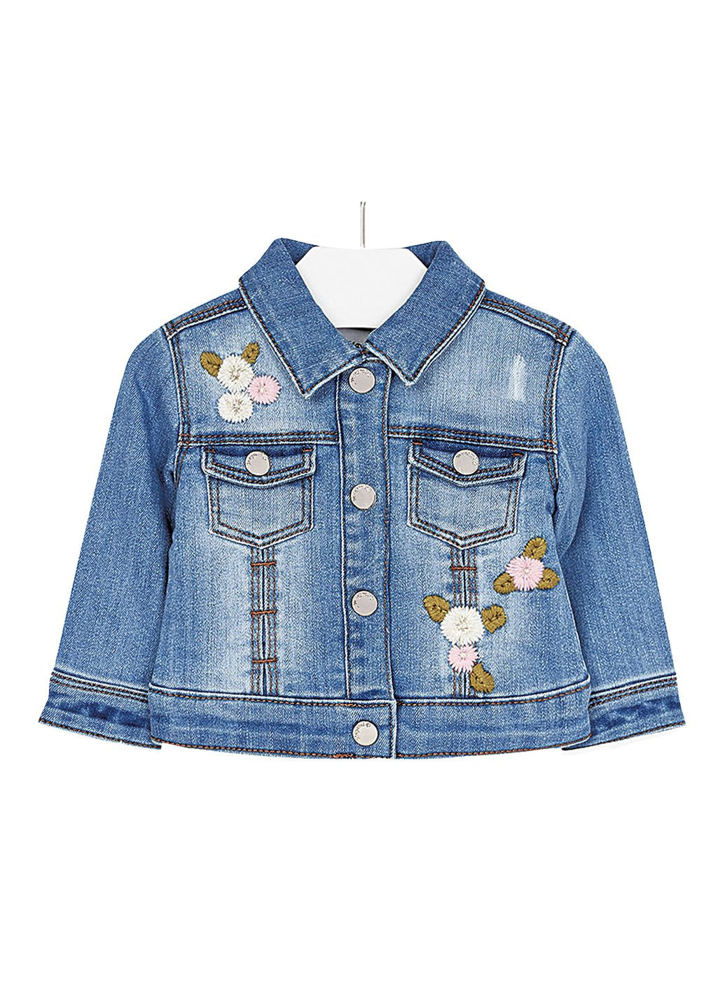 Блакитна куртка джинсова Mayoral