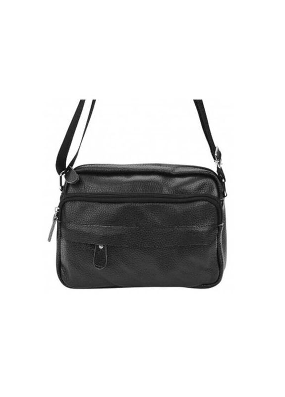 Шкіряна сумка чоловіча через плече m1t823 Чорний Borsa Leather (302008506)