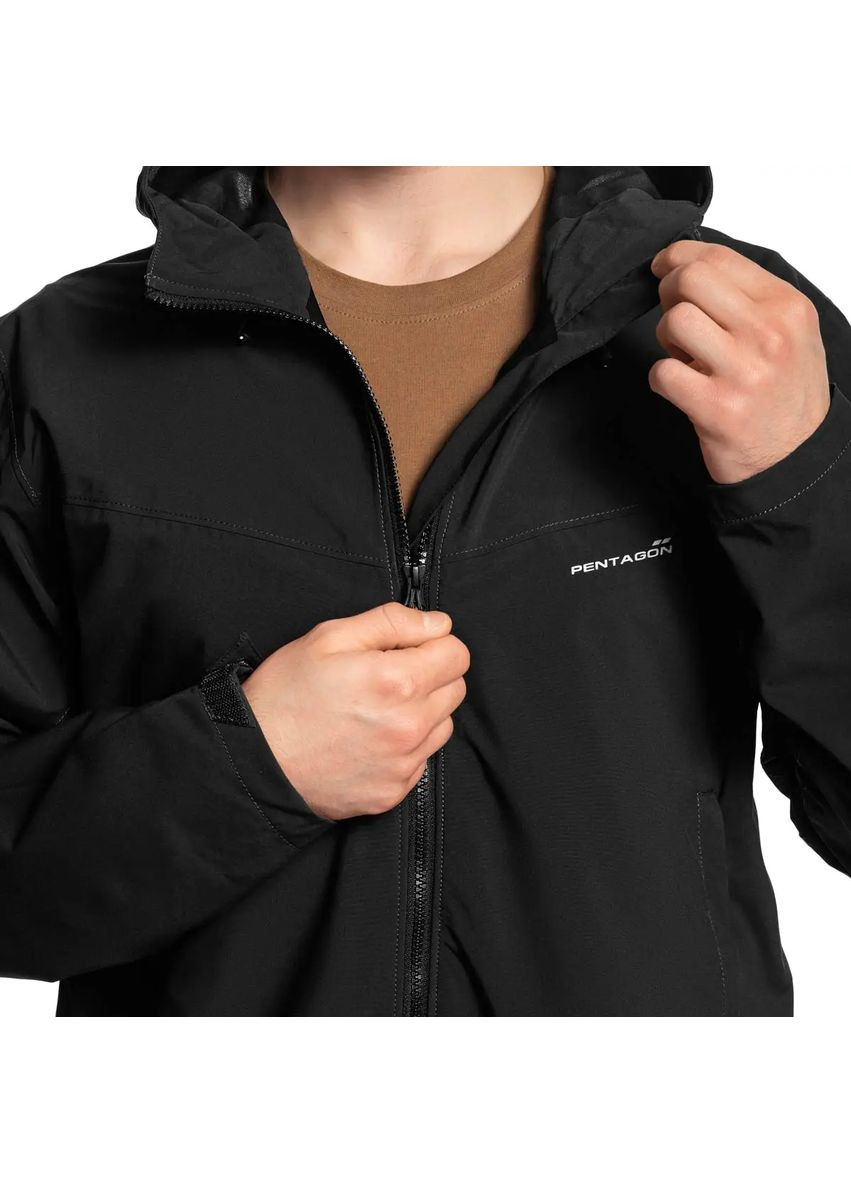 Черная демисезонная куртка onlite wp softshell jacket black Pentagon