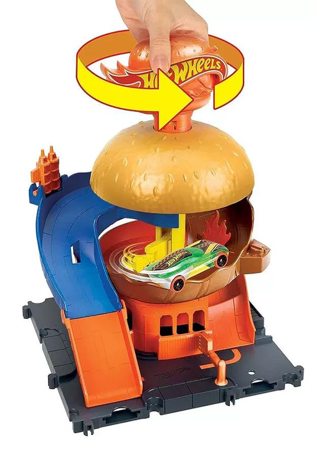 Игровой набор – "Бургерна в центре города" цвет разноцветный ЦБ-00247073 Hot Wheels (282953788)