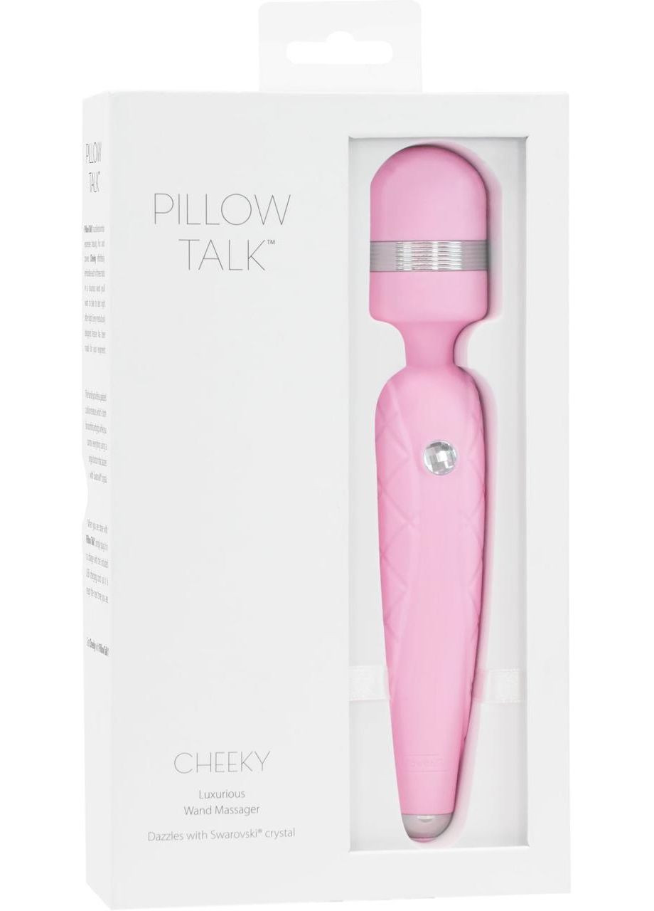 Розкішний вібромасажер PILLOW TALK - Cheeky Pink з кристалом Swarovsky, плавне підвищення потужності No Brand (366878498)