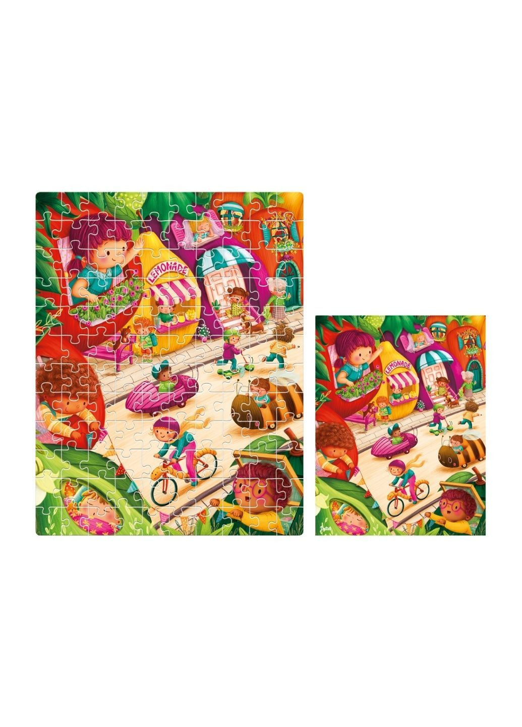 Пазли . Фруктове містечко 120 деталей DT100-24 De.tail (293971849)