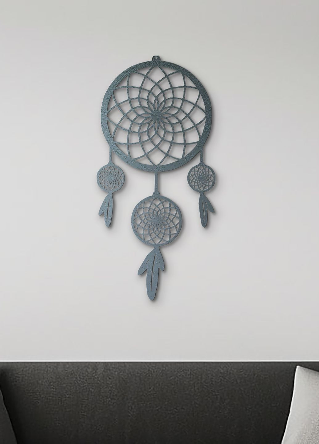 Настенный декор для дома, картина лофт "Оберег снов", декоративное панно 40х20 см Woodyard (292113088)
