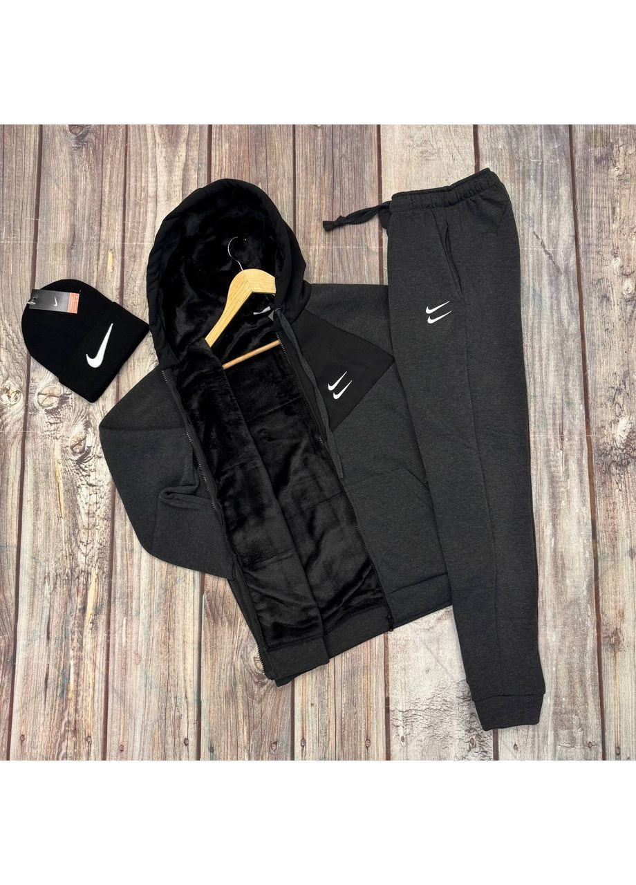 Зимний спортивный мужской костюм Nike на меху No Brand (370625914)