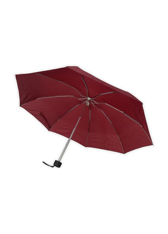 Карманный зонтик бордовый механический 8 спиц 1184 No Brand (272150361)