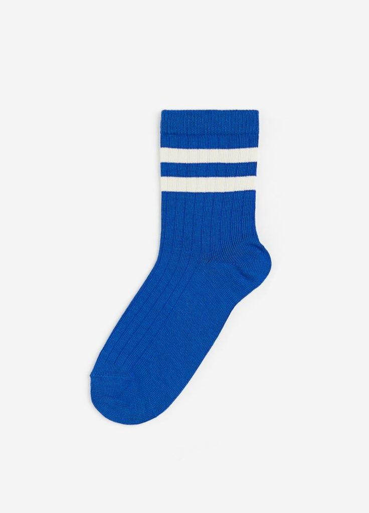 Шкарпетки з широкою резинкою для хлопчика 0487052-072 синій H&M (286328188)
