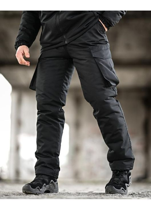 Тактичний чоловічий зимовий костюм Omni-heat чорний No Brand