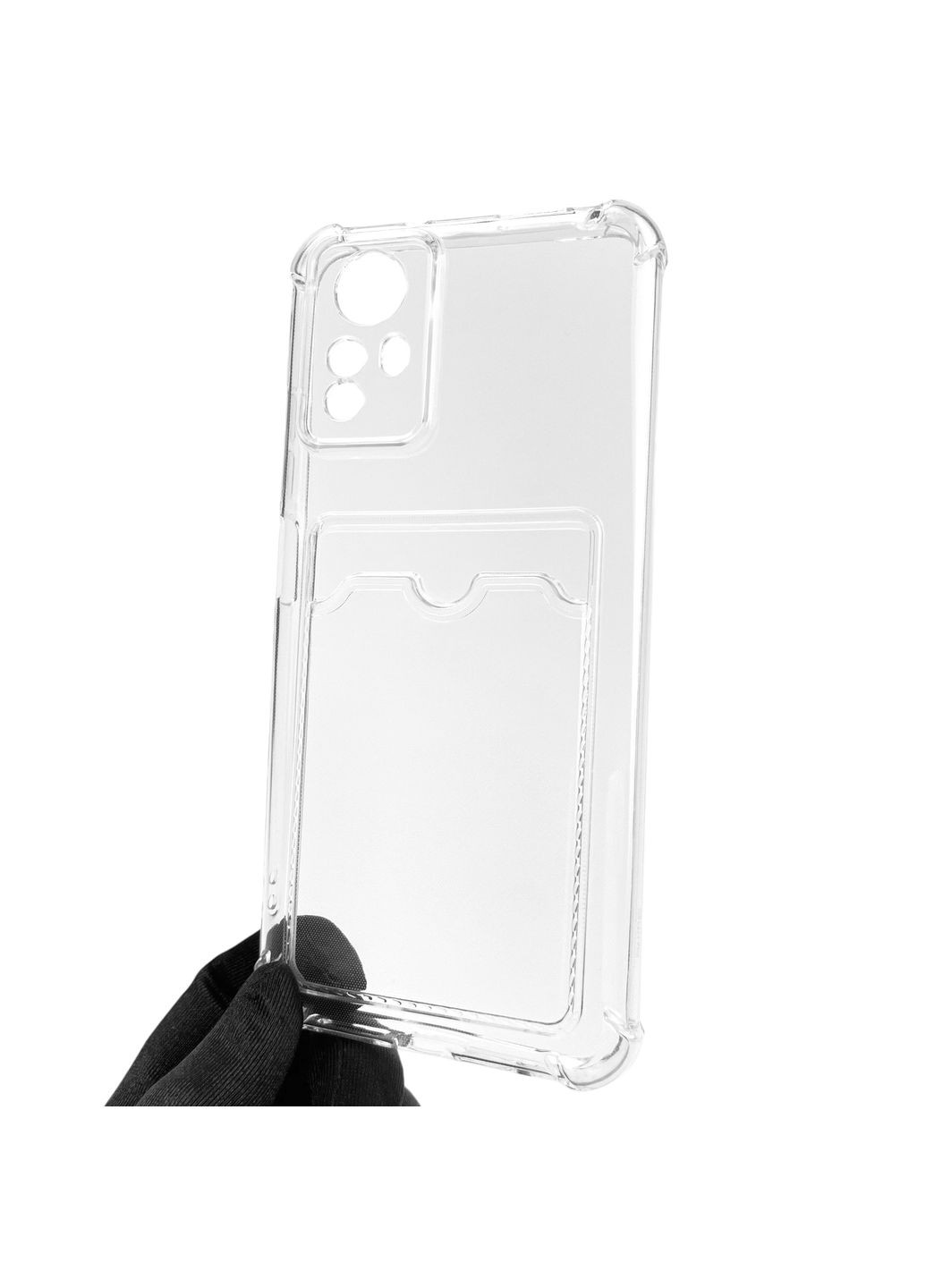 Чехол для Redmi Note 12S 4G с бронь углами с карманом для k-pop на сяоми редми нот 12с прозрачный Xiaomi (366022405)