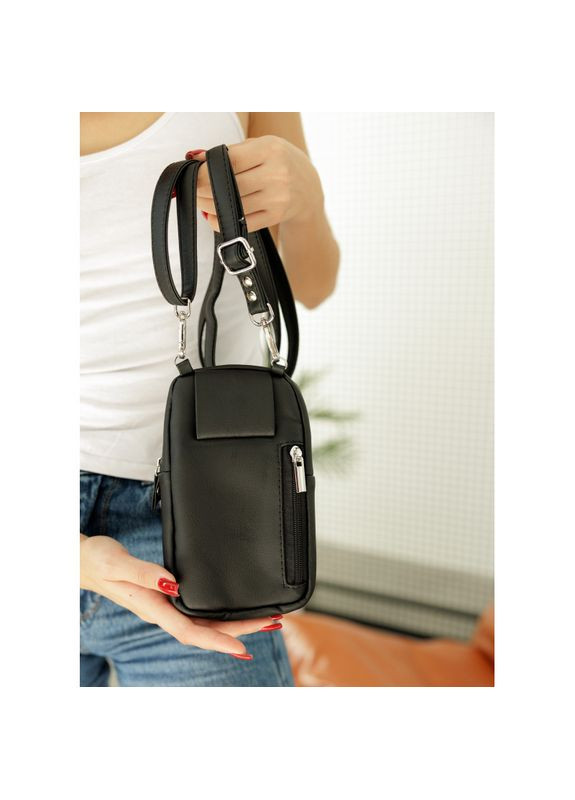 Черная женская сумка для телефона Sambag (322870746)
