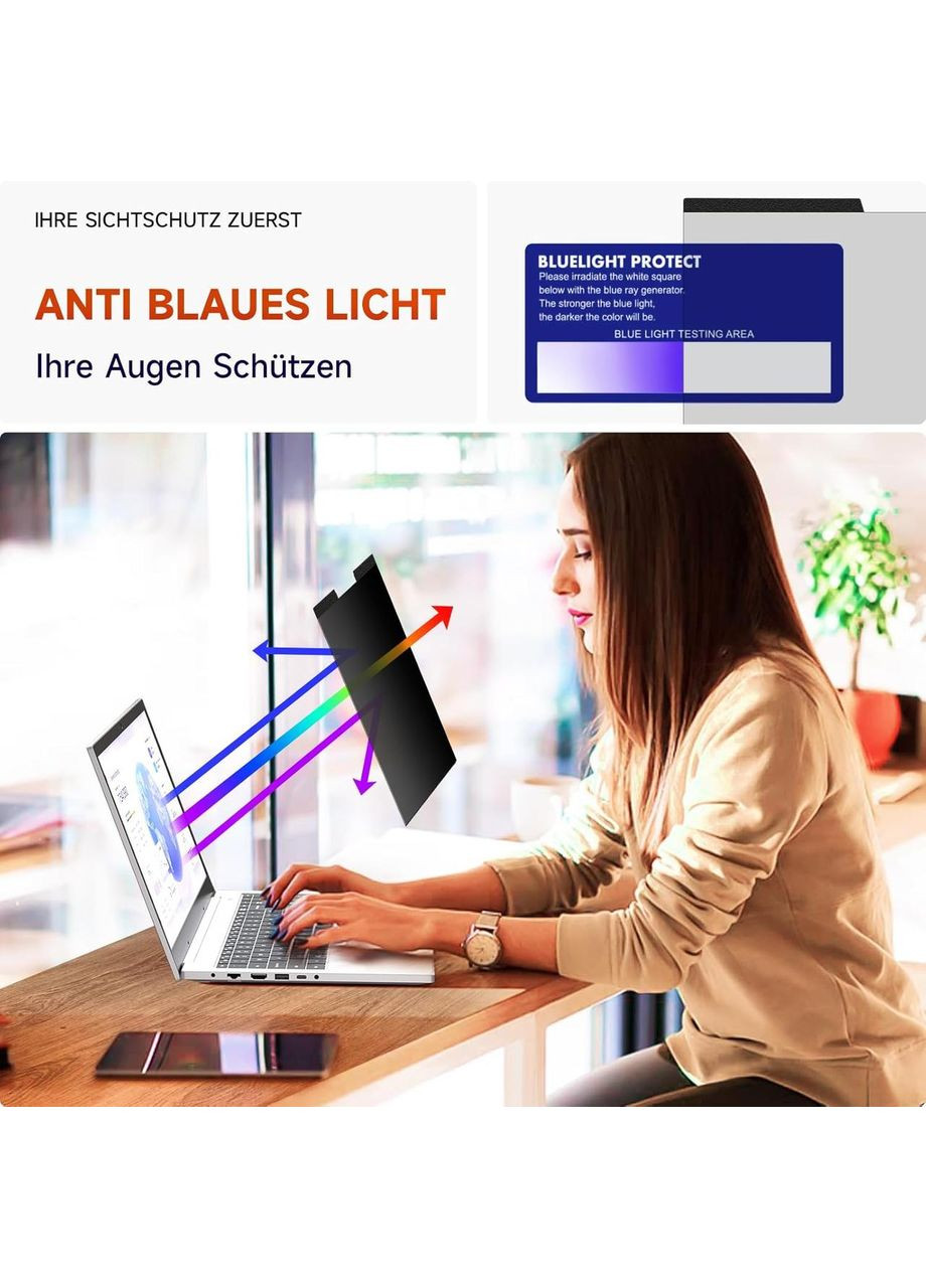 Магнитный защитный экран для ноутбука 16” пленка для конфиденциальности с защитой от синего света антибликовая No Brand (366422036)