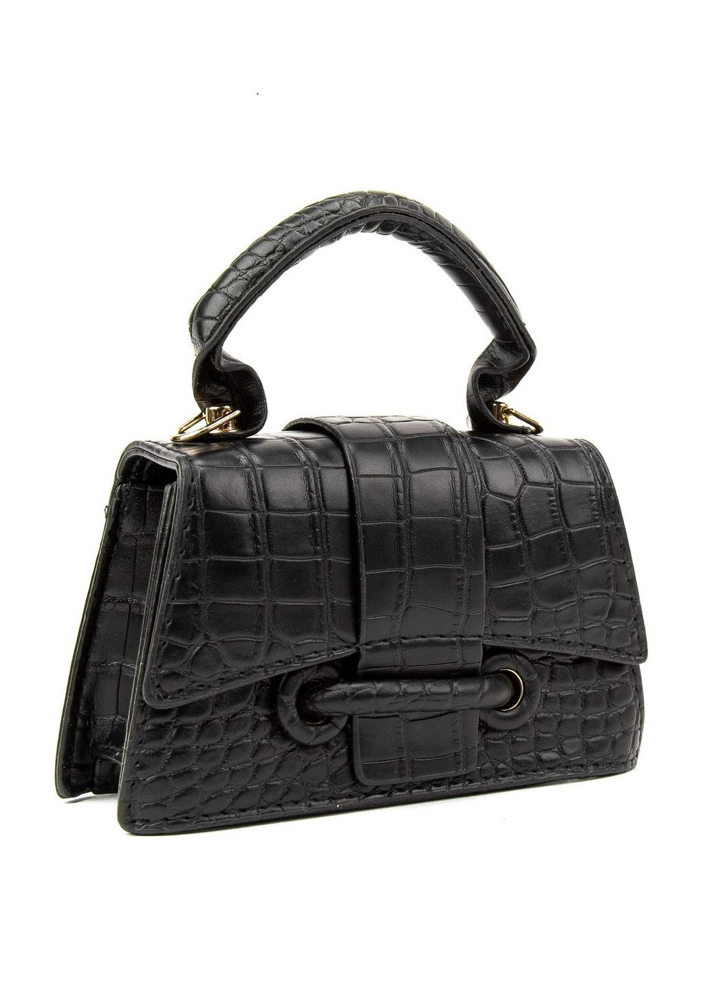 Жіноча маленька сумка каркасна кросбоді через плече з екошкіри з клапаном RoyalBag P2-8574 (332214209)