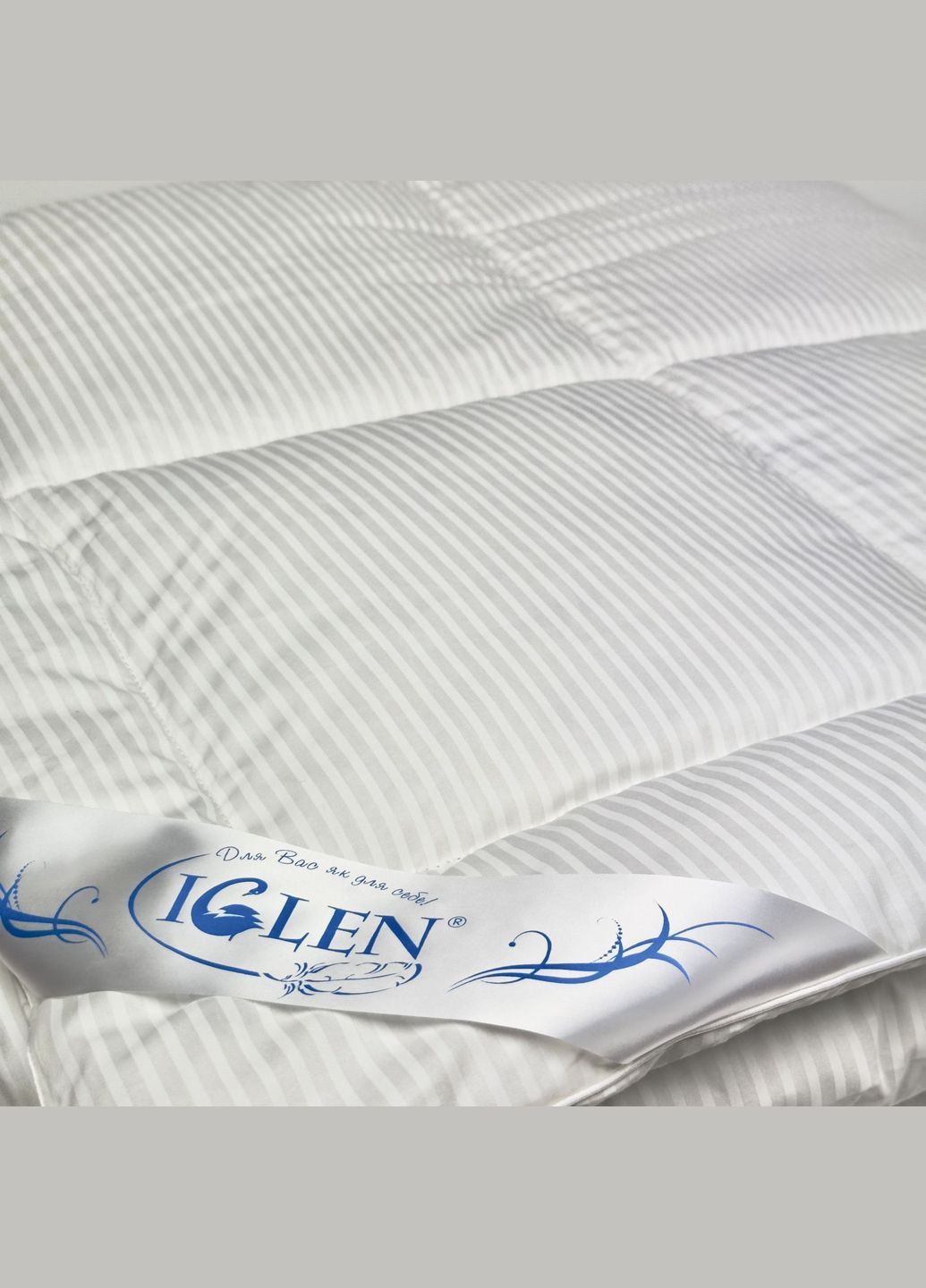 Одеяло пухоперовое 70% пуха зимнее полуторное 140х205 в теку (1402052c) Iglen (282313302)