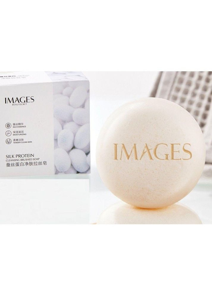 Plus-plus Увлажняющее мыло с протеинами шелка для ухода за телом IMAGES, 100 г — Крем, Дания (354797721)