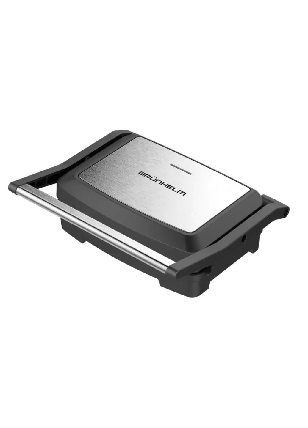 Прижимной контактный домашний электрический гриль G753 с антипригарным покрытием 750Вт Серый Grunhelm (302659768)