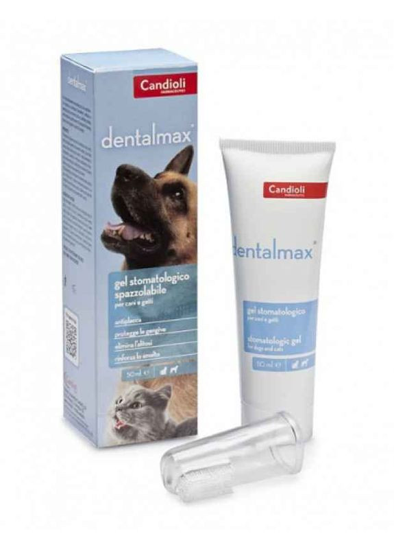 Стоматологический гель для полости рта для собак и кошек DentalMax by 50 мл (8025767001048) Candioli (327055404)