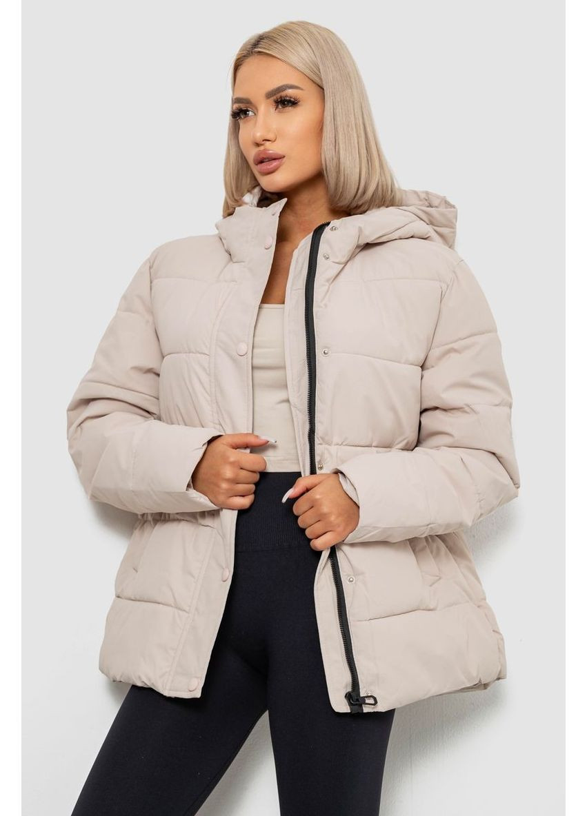 Светло-бежевая демисезонная куртка женская демисезонная Ager 207R004