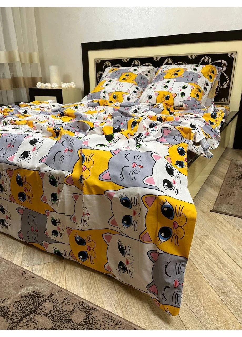 Євро простирадло на резинці 160х200х20 бязь Premium No Brand (393640831)