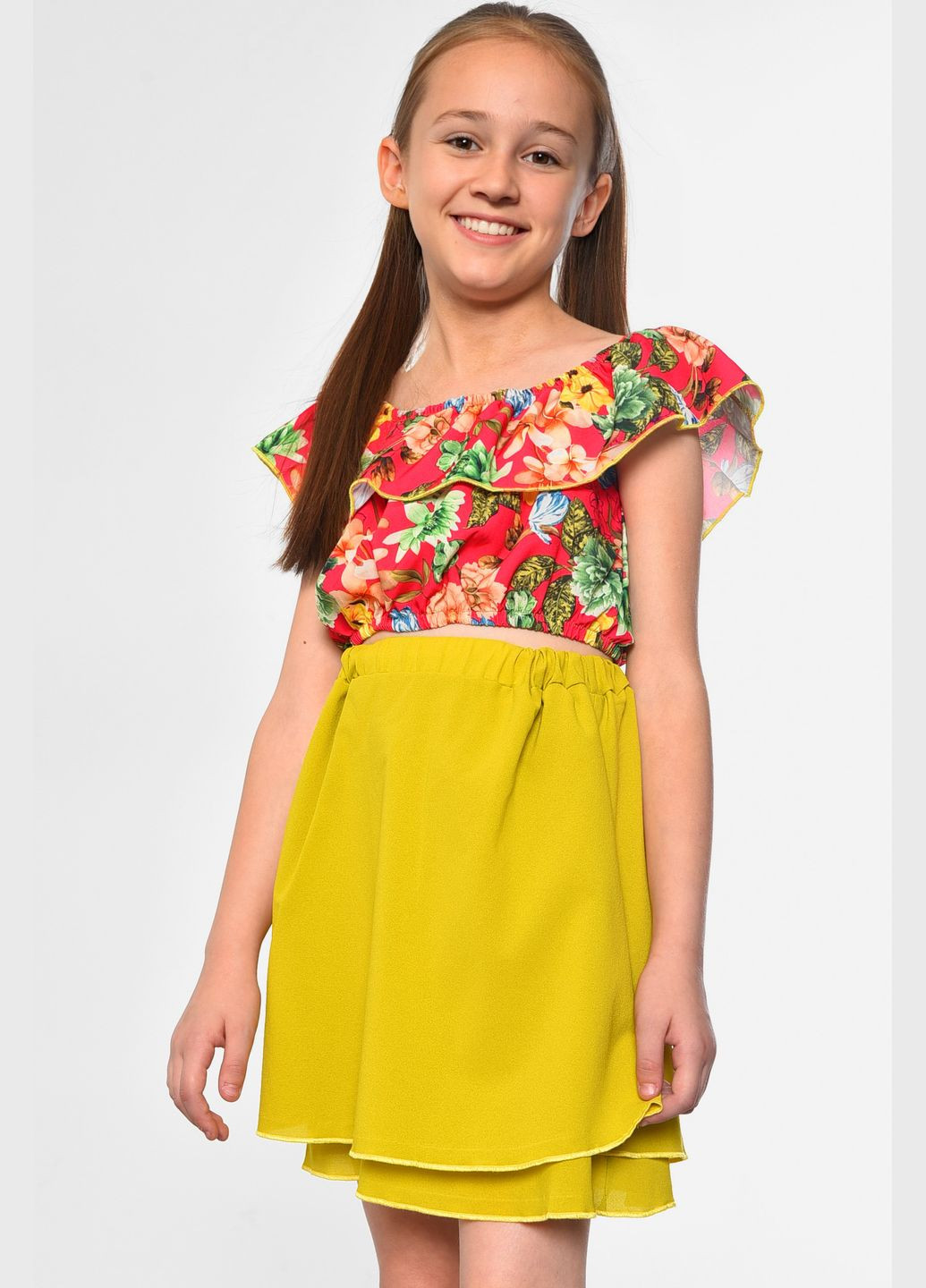 Костюм дитячий для дівчинки оливкового кольору Let's Shop (298283399)