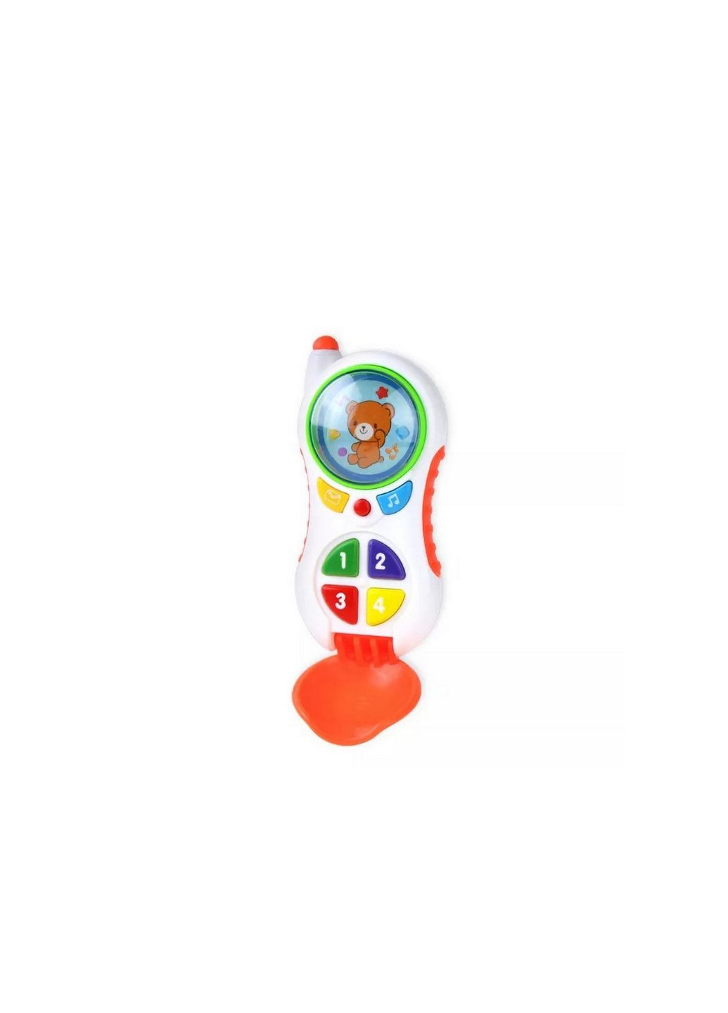 Дитячий розвиваючий телефон CY1013-4 музичний Помаранчевий Bambi (288673684)