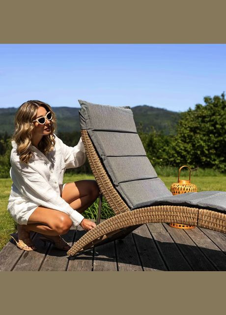 Садовий шезлонг Ciampino бежево/сірий Di Volio (301538551)