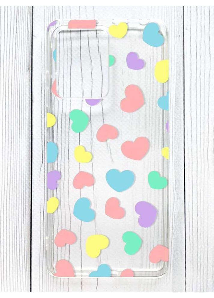 Прозорий чохол на Xiaomi Redmi Note 12 Pro 5G Сердечка (принт 335) Creative (356127135)