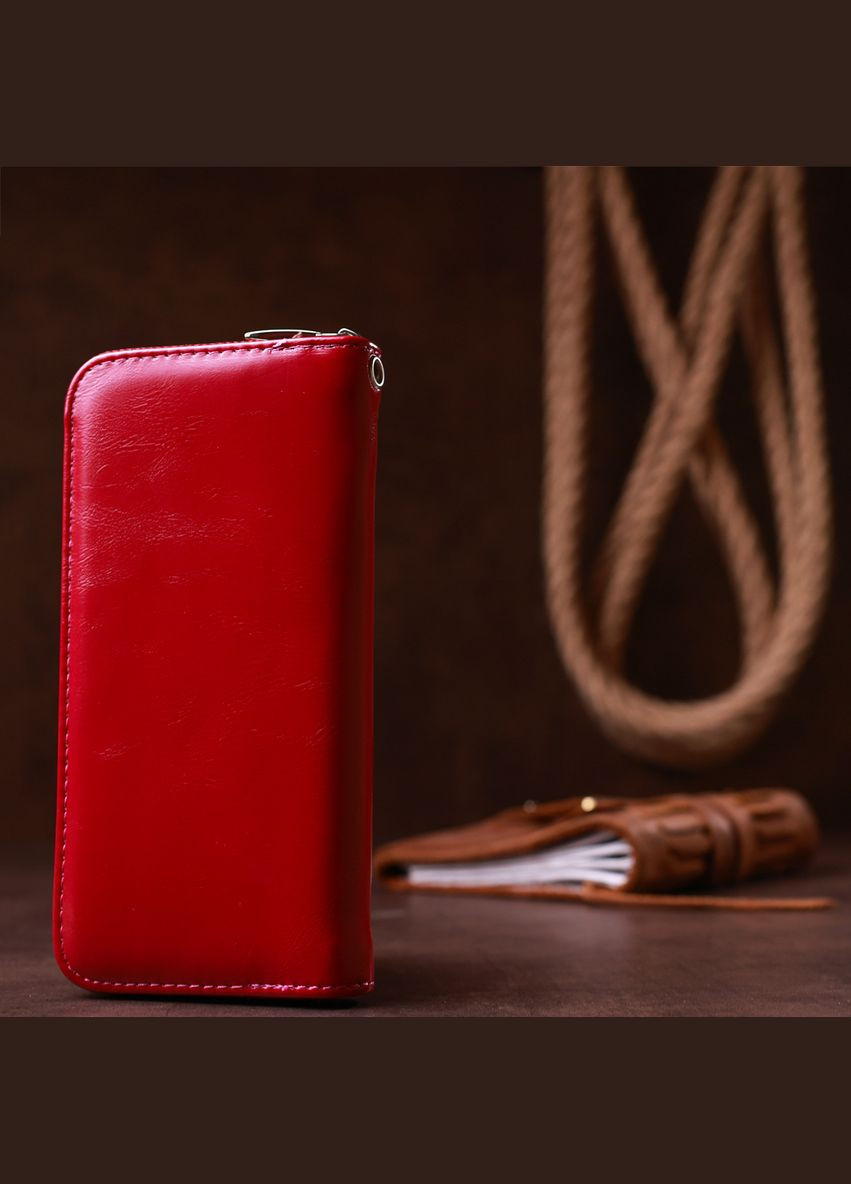 Жіночий гаманець на одну блискавку з екошкіри гладкий з монетницею 19039 KIVI (306882137)