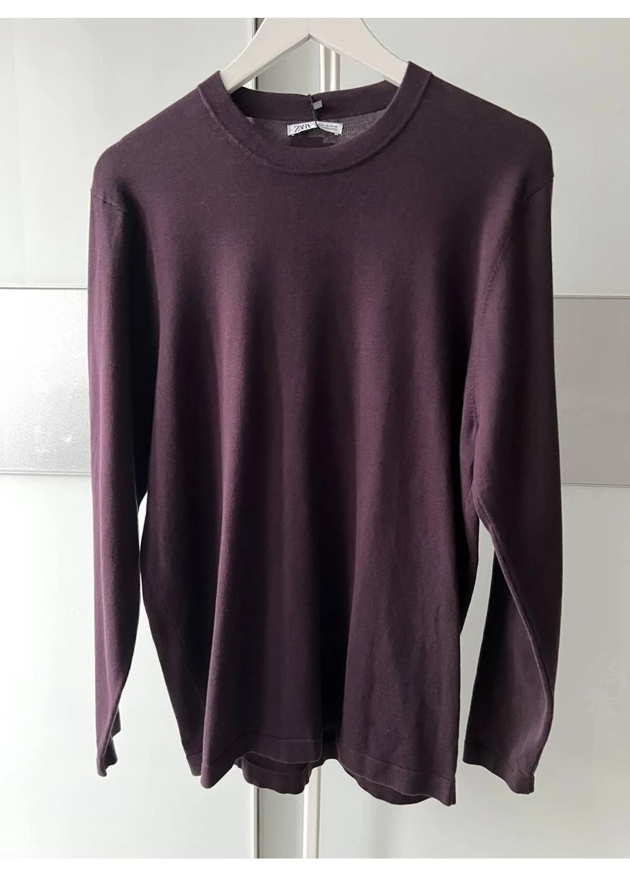 Бордовый демисезонный лонгслив Zara
