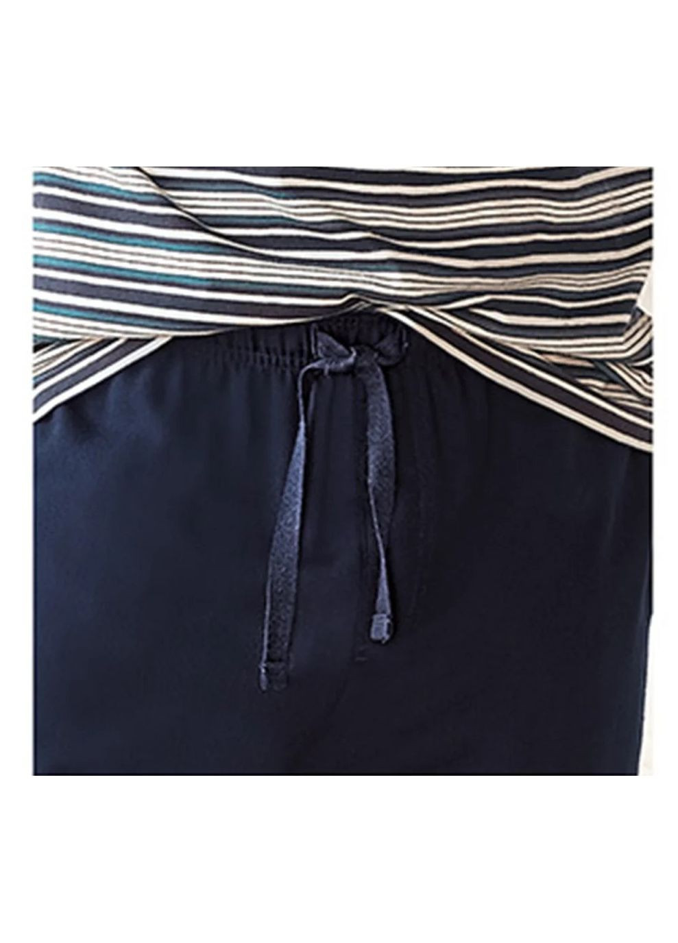 Піжама комплект лонгслів у смужку і штани для чоловіків Livergy Піжама (304995946)