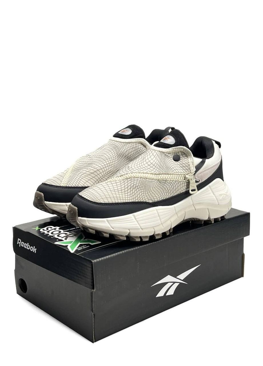 Бежеві Осінні кросівки чоловічі reebok beige black No Brand Zig Kinetica 2.5 Edge x Spyder