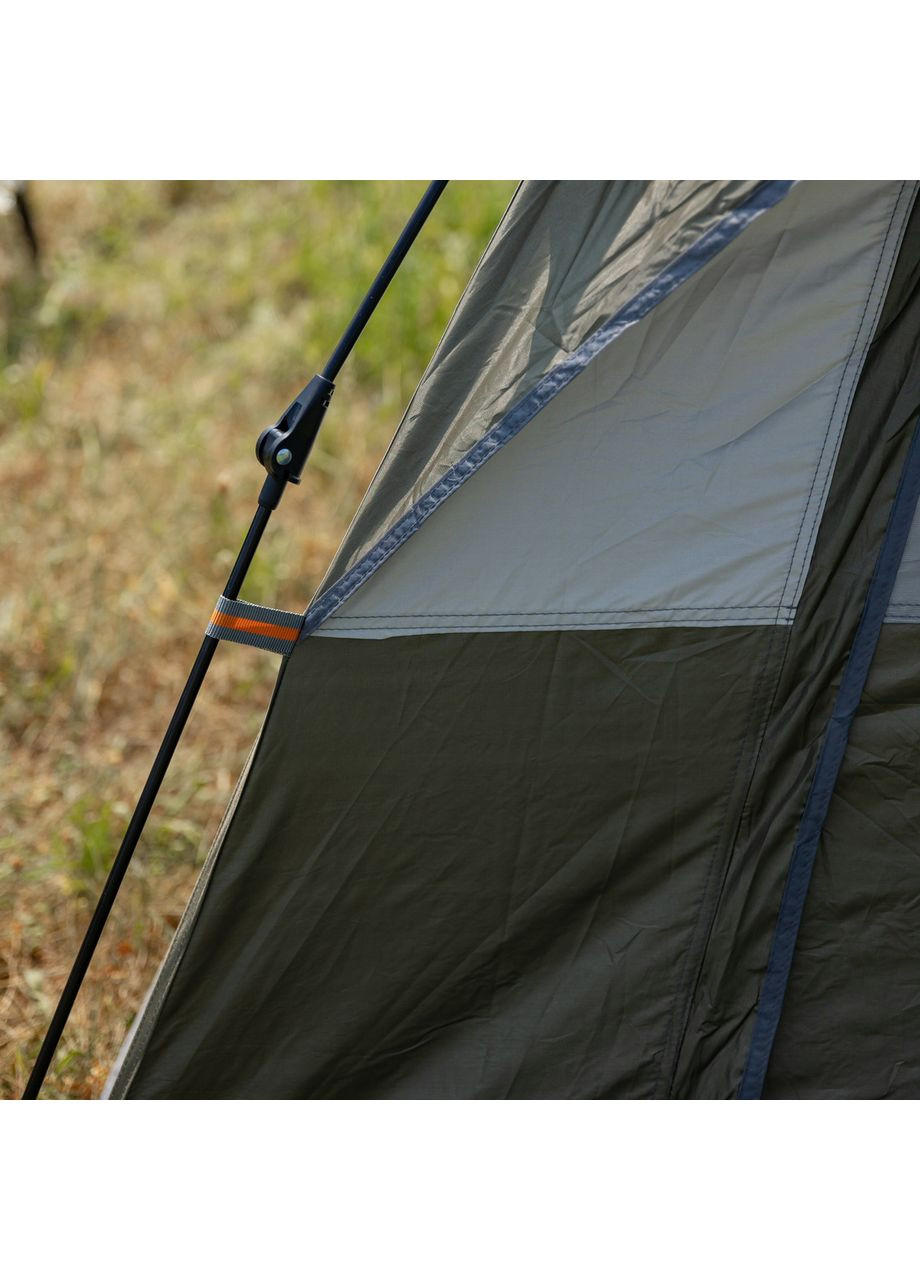 Автоматичний намет тримісний кемпінговий Хакі для активного відпочинку на природі літній намет для кемпінгу ProDobro (364190427)