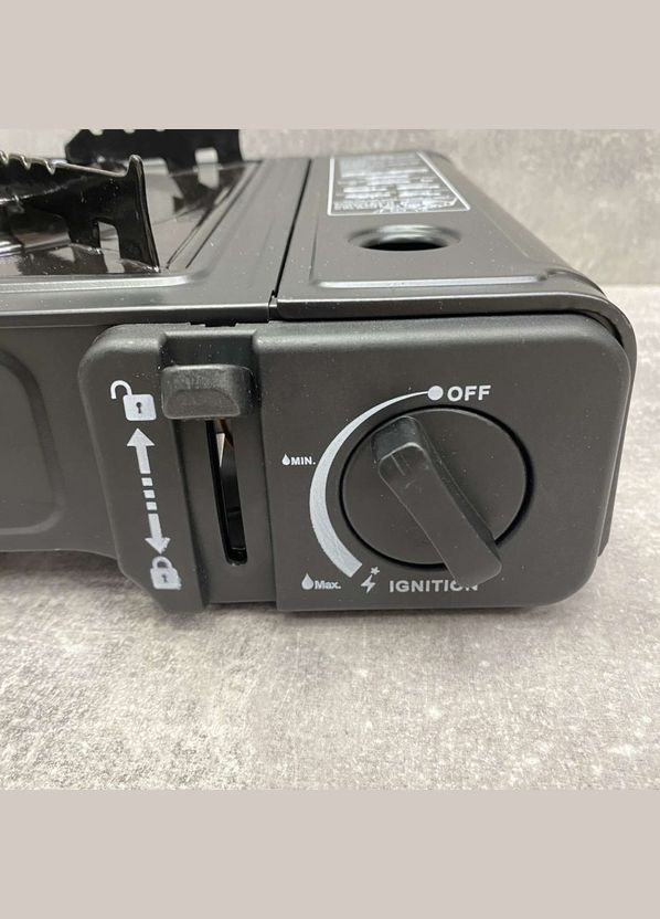 Газовая плита керамическая горелка с пьезоподжигом BDZ-155-A/1057 с пластиковым кейсом + адаптер под баллон Happy Home (317203877)