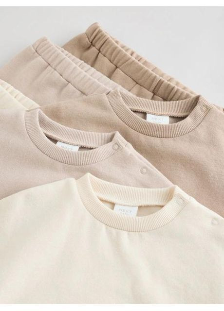 Бежевый детский комплект (свитшот+штаны) next f27-123/3 бежевый No Brand