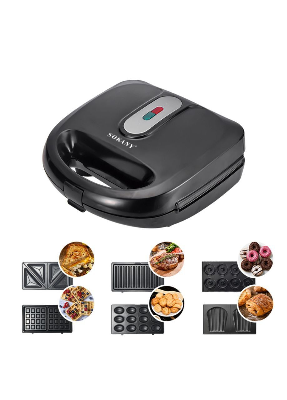 Мультимейкер зі знімними пластинами 6в1 Sokany SK-908 (302666427)