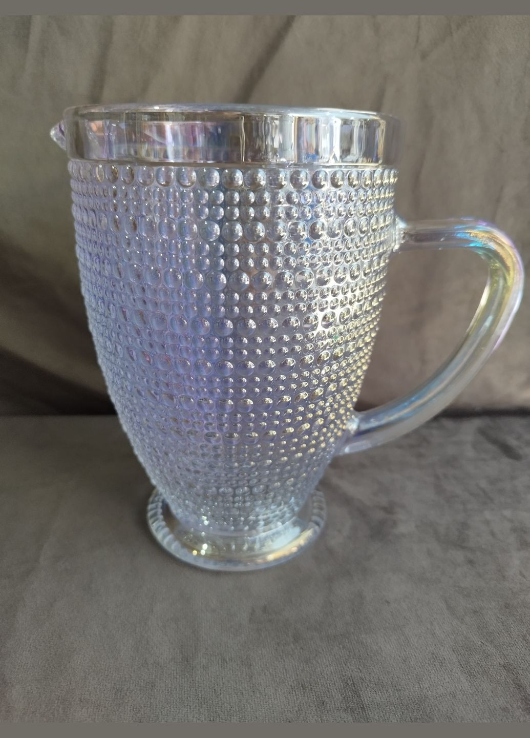 Кувшин для напитков HP-19-32 стеклянный 1 л Прозрачный перламутровый Yiwu (347581400)