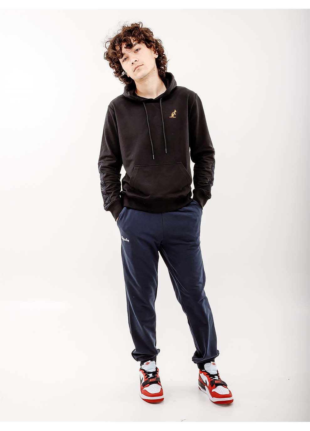 Чоловічі Штани ESSENTIAL FLEECE PANTS RIB BOTTOM Синій Australian (367599231)