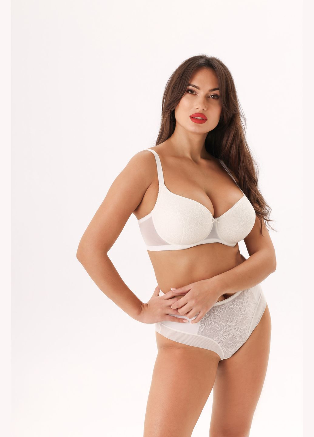 Молочний бюстгальтер балконет jaklin Kalyna з кісточками поліамід
