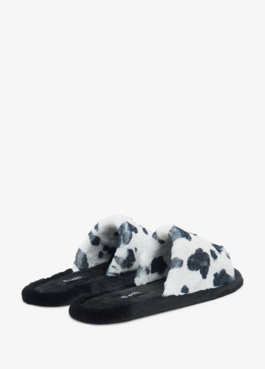 Черные тапочки домашние, цвет черный Estro