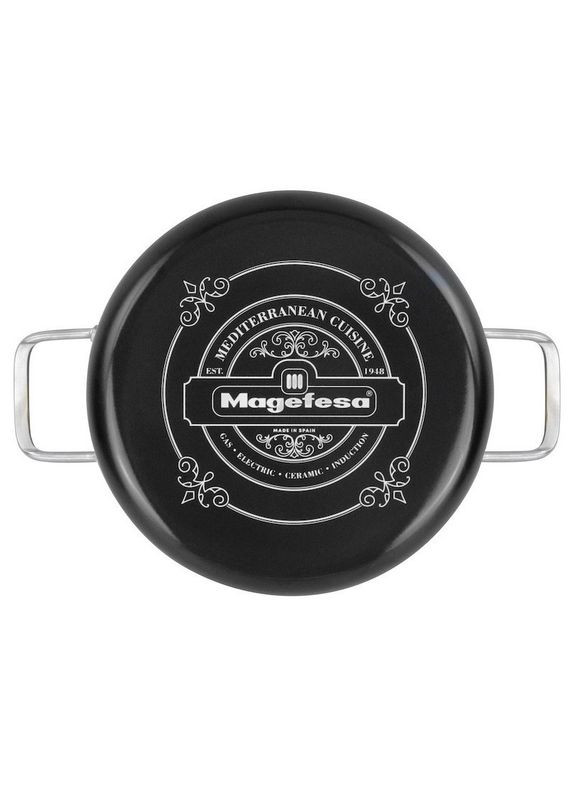 Каструля сталева емальована з кришкою Ares 20 см, 2.7 л (1114805) Vitrinor (334008029)