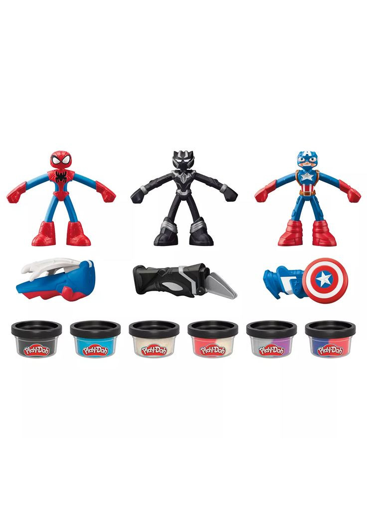 Пластилин Marvel Приключения героев (G0333) Play Doh (362538488)