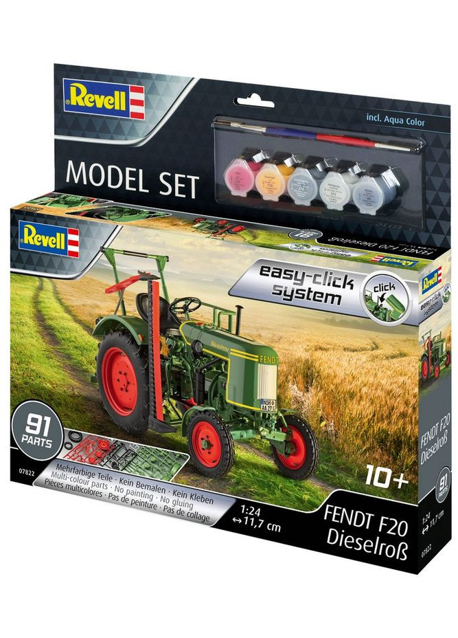 Сборная модель Трактор Fendt F20 "Dieselro?" уровень 2 масштаб 1:24 (RVL67822) Revell _67822 (315402974)