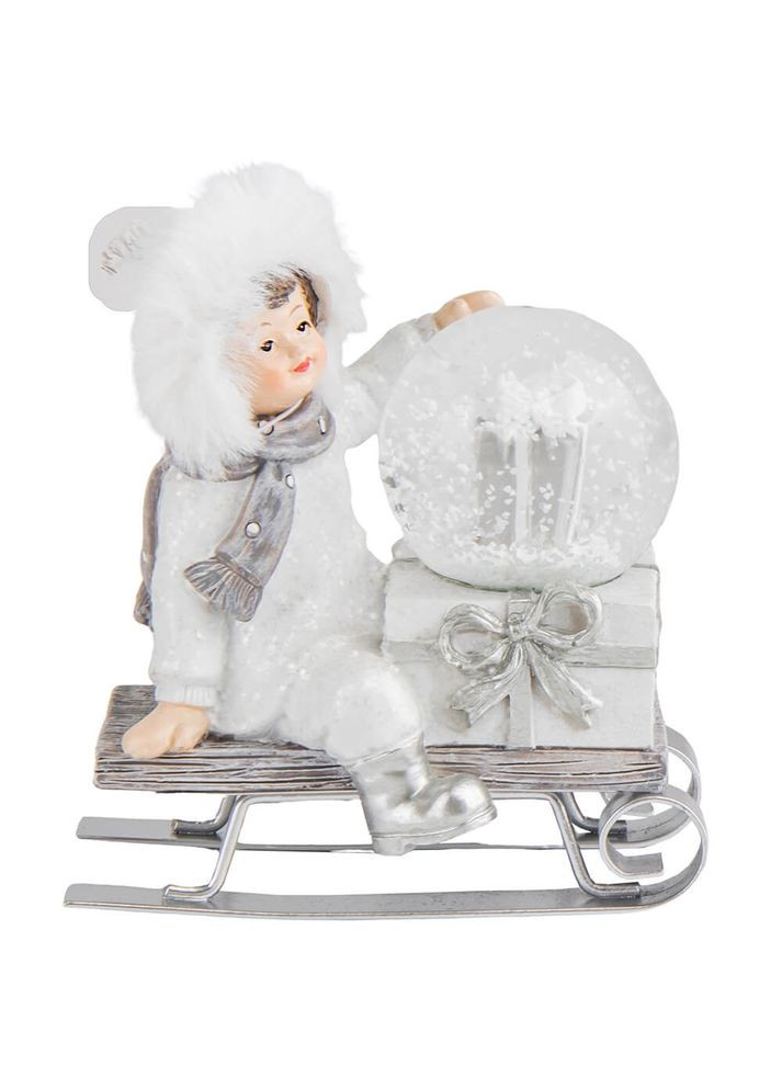 Фигурка снежный шар Белоснежная зима 10х6х11 см 12007-168 Lefard (346529356)